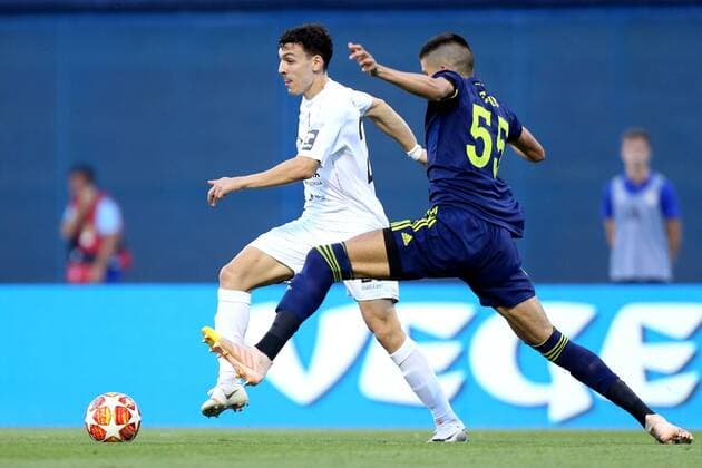 UEFA Champions League - Second Qualifying round 2nd leg - GNK Dinamo vs FC Saburtalo 30.07.2019., Zagreb, Croatia - 2nd leg of Second Qualifying round of UEFA Champions League between GNK Dinamo and FC Saburtalo at Maksimir Stadium. Ognien Rololic, Dino Peric.  LukaxStanzl PIXSELL