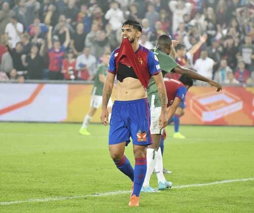 30 07 2019 Basel , Football Men UEFA Champions League Qualification Season 2019 2020 FC Basel PSV Eindhoven In picture Omar Alderete FC Basel Single picture