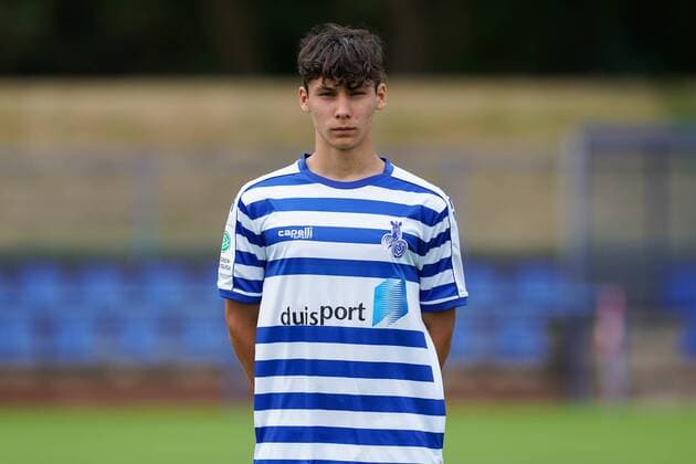Louis Wagner MSV Duisburg , Football A Junioren Saison 2019 2020 MSV Duisburg U19 Photo shoot, Duisburg, BSA Westender Strasse, 31 07 2019, DFB regulations prohibit any use of photographs as image sequences and or quasi video Duisburg BSA Westender Strasse Nordrhein Westfalen Germany