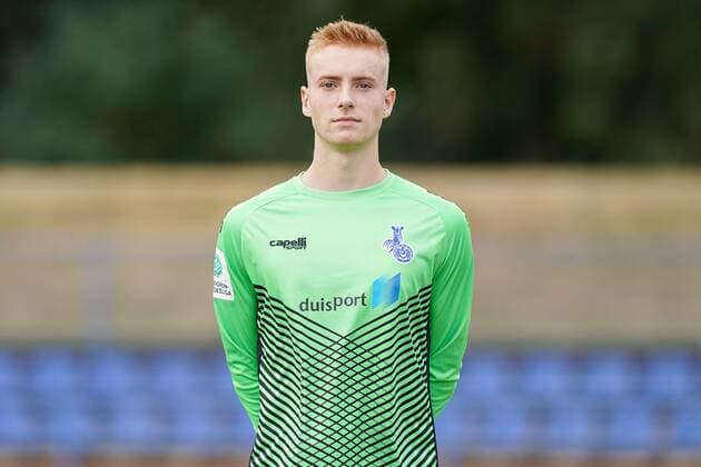 Roman Schabbing MSV Duisburg , Football A Junioren Saison 2019 2020 MSV Duisburg U19 Photo shoot, Duisburg, BSA Westender Strasse, 31 07 2019, DFB regulations prohibit any use of photographs as image sequences and or quasi video Duisburg BSA Westender Strasse Nordrhein Westfalen Germany