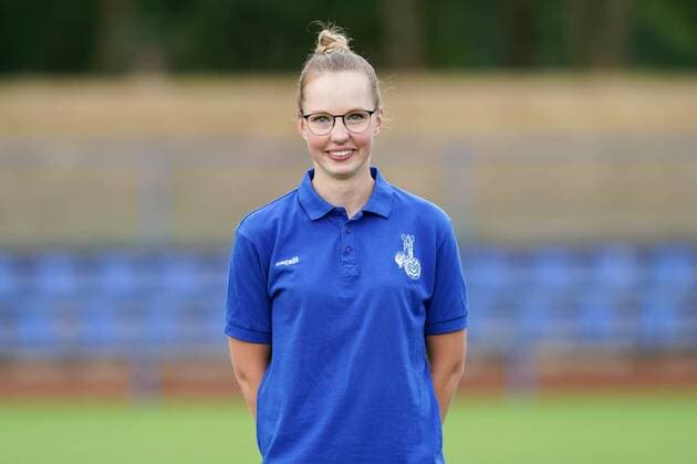 Physio Therapist Katharina Kessler MSV Duisburg , Football A Juniors Season 2019 2020 MSV Duisburg U19 Photo session, Duisburg, BSA Westender Strasse, 31 07 2019, DFB regulations prohibit any use of photographs as image sequences and or quasi video Duisburg BSA Westender Strasse Nordrhein Westfalen Germany