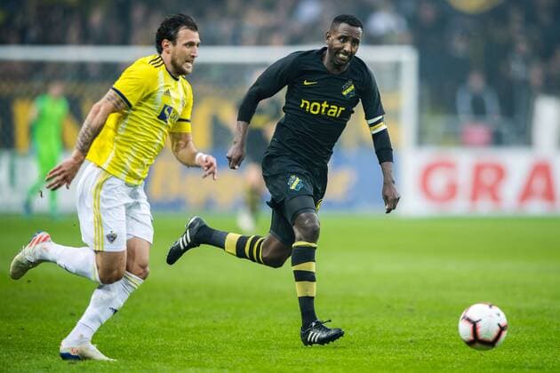 190731 Henok Goitom of AIK during the UEFA Champions League qualifying match between AIK and Maribor on July 31, 2019 in Stockholm Photo Jesper Zerman BILDBYRAN Cop 234 Fotboll Football UEFA Champions League 2019 2020 Champions League qualification CL AIK Maribor,  Copyright: JESPERxZERMAN BB190731JZ047