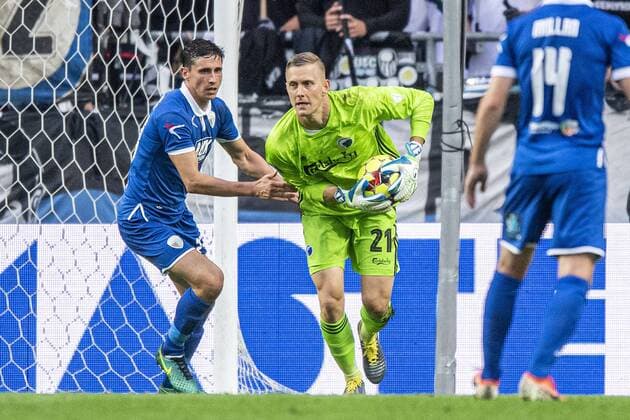 Kalle Johnsson 21, FC Copenhagen during the Champions League qualifier between FC Copenhagen and The New Saints FC in the Park on Wednesday 31 July 2019, Copenhagen Denmark,  Copyright: AndersxKjaerbyex-xRitzauxScanpix AndersxKjaerbyex cop101 spdk20190731-204624-L