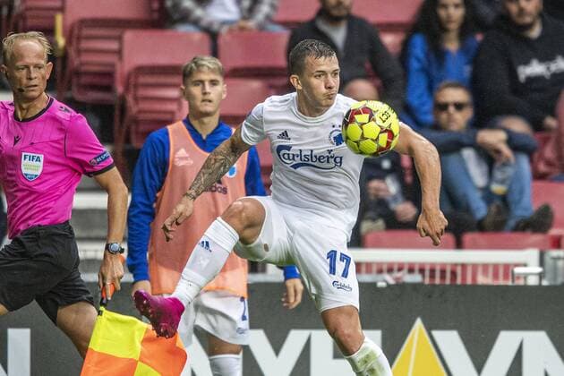 Guillermo Varela 2, FC Copenhagen and Karlo Bartolec 17, FC Copenhagen during the match in the Champions League Qualifier between FC Copenhagen and The New Saints FC in the Park on Wednesday 31 July 2019, Copenhagen Denmark,  Copyright: AndersxKjaerbyex-xRitzauxScanpix AndersxKjaerbyex cop101 spdk20190731-220754-L