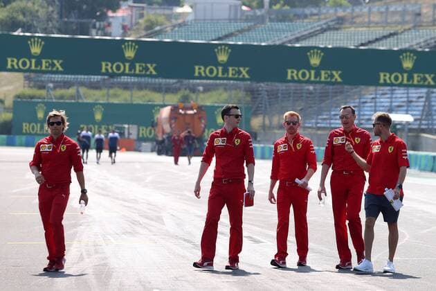 Photo4 LaPresse 01 08 2019 Budapest, Hungary Grand Prix Formula One Hungary 2019 In the pic: Sebastian Vettel (GER) Scuderia Ferrari SF90  Copyright: xPhoto4 LaPressex