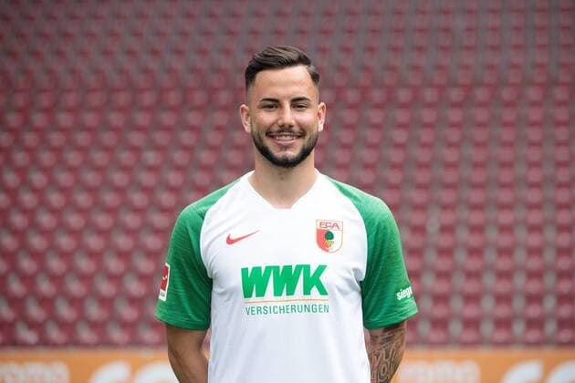 Marco Richter FC Augsburg 1907 1 BL, portrait date 2019 2020,