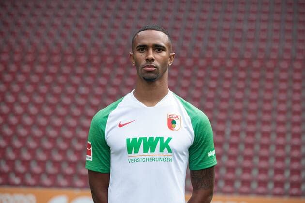 Noah Sarenren Bazee FC Augsburg 1907 1 BL, portrait date 2019 2020,