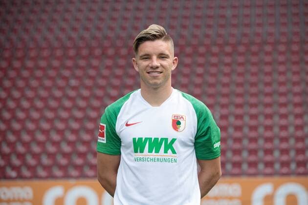 Mads Pedersen FC Augsburg 1907 1 BL, portrait date 2019 2020,