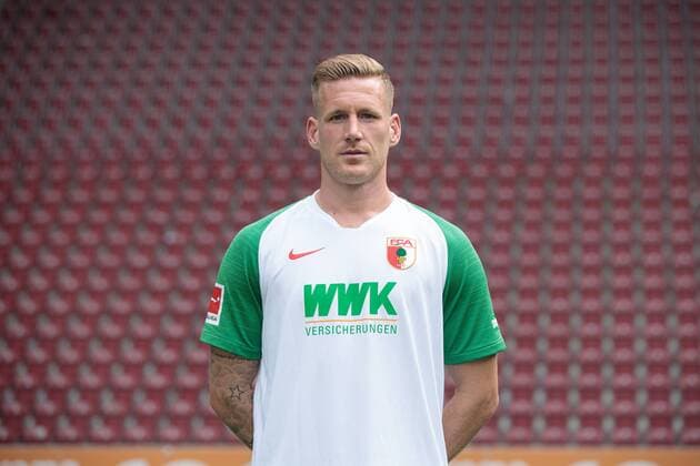 Andre Hahn FC Augsburg 1907 1 BL, portrait date 2019 2020,
