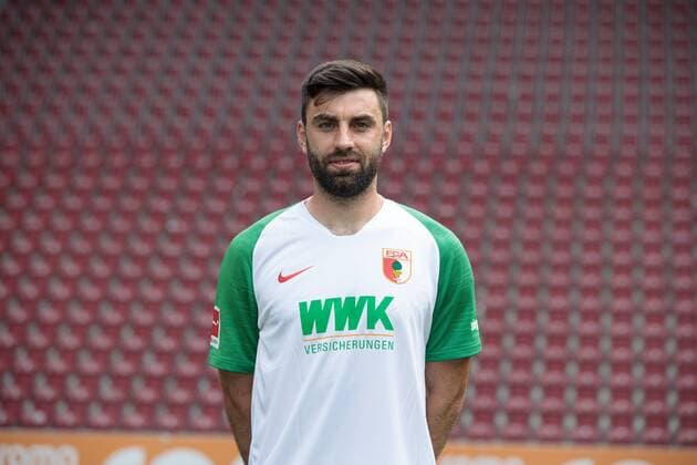 Jan Moravek FC Augsburg 1907 1 BL, portrait date 2019 2020,