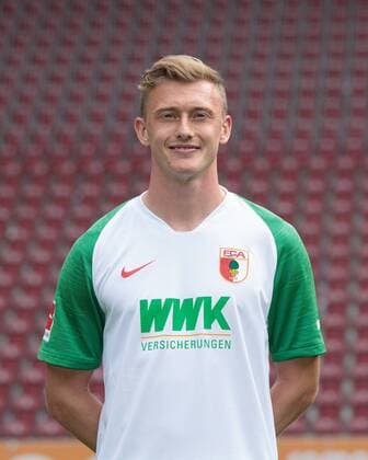 Georg Teigl FC Augsburg 1907 1 BL, portrait date 2019 2020,