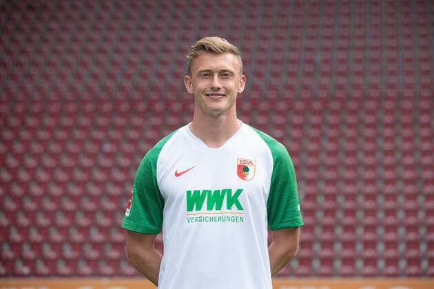 Georg Teigl FC Augsburg 1907 1 BL, portrait date 2019 2020,
