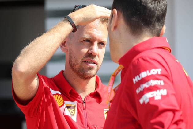 Motorsports: FIA Formula One World Championship, WM, Weltmeisterschaft 2019, Grand Prix of Hungary, 5 Sebastian Vettel (GER, Scuderia Ferrari Mission Winnow), (Verwendung nur in Deutschland - GERMANY ONLY) *** Motorsports FIA Formula One World Championship 2019, Grand Prix of Hungary, 5 Sebastian Vettel GER, Scuderia Ferrari Mission Winnow , Use only in Germany GERMANY ONLY