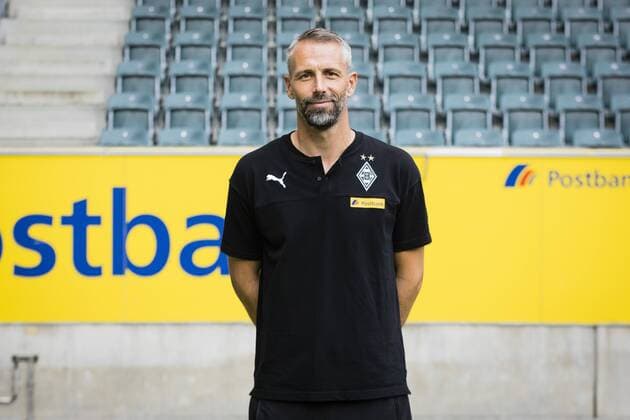 Mönchengladbach, 01 08 2019 Coach Marco Rose BMG Portrait date 2019 2020 Borussia Mönchengladbach