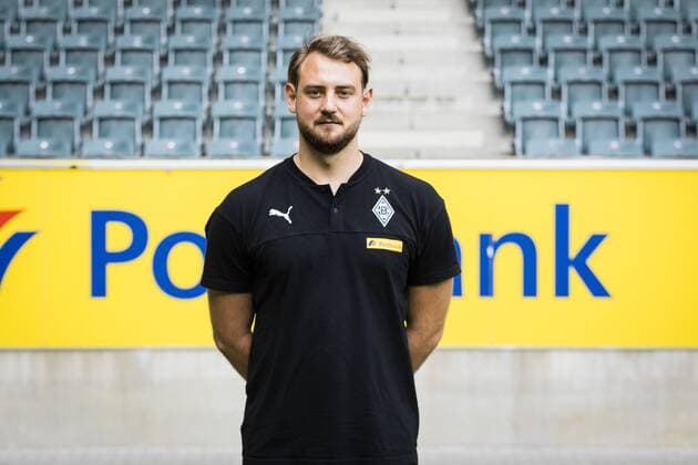 Mönchengladbach, 01 08 2019 Co Coach Rene Maric BMG Portrait date 2019 2020 Borussia Mönchengladbach
