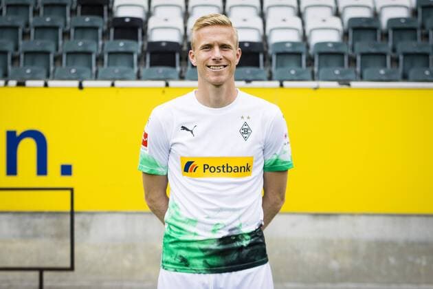 Mönchengladbach, 01 08 2019 Oscar Wendt BMG Portrait date 2019 2020 Borussia Mönchengladbach