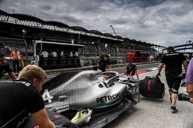 Motorsports: FIA Formula One World Championship, WM, Weltmeisterschaft 2019, Grand Prix of Hungary, 44 Lewis Hamilton (GBR, Mercedes AMG Petronas Motorsport), Budapest Hungary