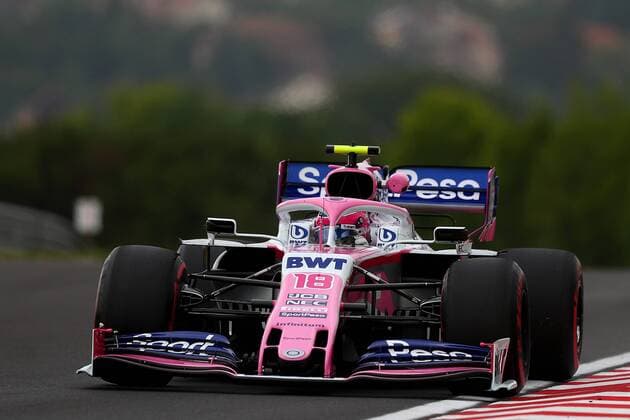 18 Lance Stroll, Racing Point F1 Team, Mercedes. Hungarian GP, Budapest 2-4 August 2019 Budapest 02 08 2019 GP Hungary Formula 1 Championship 2019 Race Photo Federico Basile Insidefoto federicoxbasile