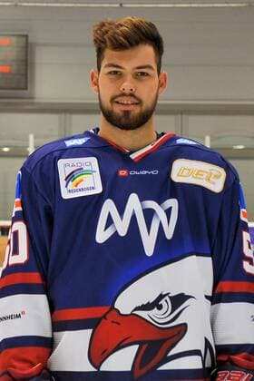 Adler Mannheim Mannheims Louis Brune Nr 90 in the portrait of the Adler Mannheim in the season 2019 2020 Mannheim 30 07 19 Ice Hockey SAP Arena , Mannheim Baden Wuerttemberg Deutschland SAP Arena