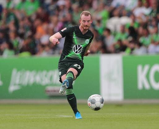 Maximilian Arnold VfL Wolfsburg on the ball DFL REGULATIONS PROHIBIT ANY USE OF PHOTOGRAPHS AS IMAGE SEQUENCES AND OR QUASI VIDEO