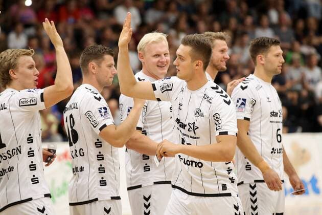 HANDBALL - Allstars vs Kiel, test match GRAZ,AUSTRIA,03.AUG.19 - HANDBALL - Styrian Allstars vs THW Kiel, test match. Image shows the team of Kiel with Nikola Bilyk (Kiel). GEPAxpictures xChristianxWalgram