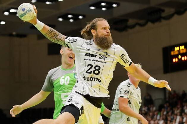 HANDBALL - Allstars vs Kiel, test match GRAZ,AUSTRIA,03.AUG.19 - HANDBALL - Styrian Allstars vs THW Kiel, test match. Image shows Pavel Horak (Kiel). GEPAxpictures xChristianxWalgram