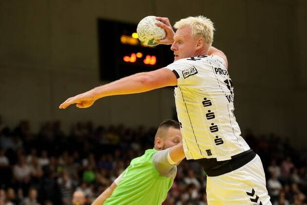 HANDBALL - Allstars vs Kiel, test match GRAZ,AUSTRIA,03.AUG.19 - HANDBALL - Styrian Allstars vs THW Kiel, test match. Image shows Patrick Wiencek (Kiel). GEPAxpictures xChristianxWalgram