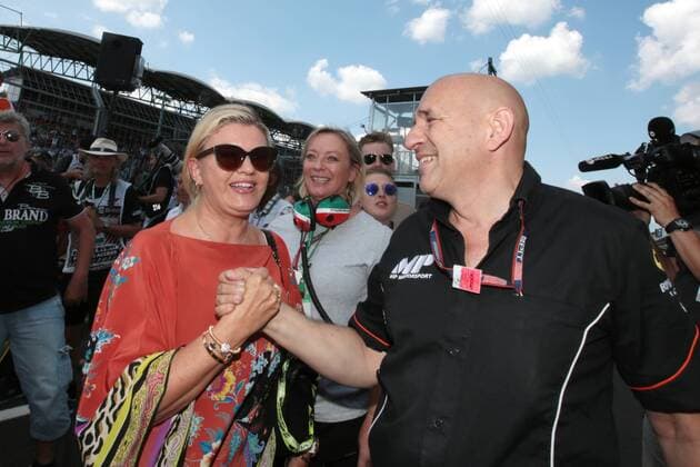 FORMULA 1 - Hungarian GP BUDAPEST,HUNGARY,04.AUG.19 - MOTORSPORTS, FORMULA 1 - Grand Prix of Hungary, FIA Formula 2 Championship, Hungaroring. Image shows Corinna Schumacher and Sabine Kehm. GEPAxpictures xFritzxMueller