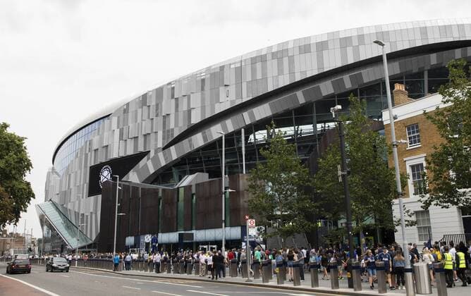 A general view of the outside of the stadium before the International Champions Cup match at the Tottenham Hotspur Stadium, London. Picture date: 4th August 2019. Picture credit should read: James Wilson Sportimage EDITORIAL USE ONLY. No use with unauthorised audio, video, data, fixture lists, club league logos or live services. Online in-match use limited to 120 images, no video emulation. No use in betting, games or single club league player publications. SPI-0133-0003