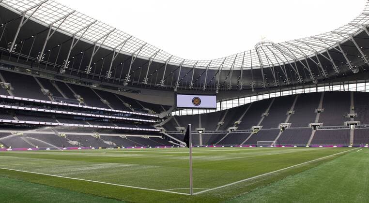 A general view of the inside of the stadium before the International Champions Cup match at the Tottenham Hotspur Stadium, London. Picture date: 4th August 2019. Picture credit should read: James Wilson Sportimage EDITORIAL USE ONLY. No use with unauthorised audio, video, data, fixture lists, club league logos or live services. Online in-match use limited to 120 images, no video emulation. No use in betting, games or single club league player publications. SPI-0133-0004