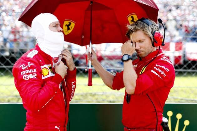 Motorsports: FIA Formula One World Championship, WM, Weltmeisterschaft 2019, Grand Prix of Hungary, 5 Sebastian Vettel (GER, Scuderia Ferrari Mission Winnow), Antti Kontsas Budapest Hungary