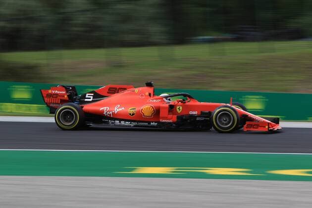 4th Aug 2019, Hungaroring Circuit, Mogyorod, Budapest, Hungary; Formula 1 Rolex Hungary Grand Prix; Race Day; Scuderia Ferrari, Sebastian Vettel on his way to 3rd placed finish  ActionPlus12158167 Octane