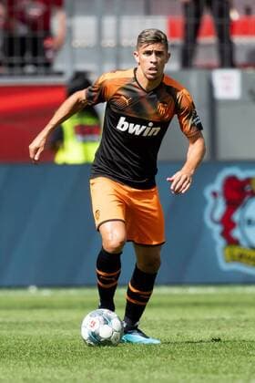 Leverkusen, Germany 04 08 2019, Friendly match, Test match, Bayer 04 Leverkusen FC Valencia, Ferran Torres Valencia in action Leverkusen BayArena North Rhine Westphalia Germany eu images 01061006065 eu-images-061