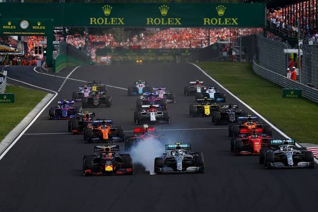 Start Hungarian GP , Hungaroring 2019, Budapest, 2-4 August 2019 Budapest 04 08 2019 GP Hungary Formula 1 Championship 2019 Race Photo Federico Basile Insidefoto federicoxbasile