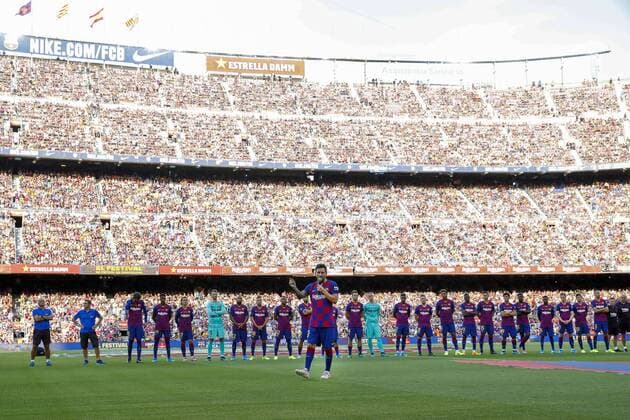 Lionel Messi of FC Barcelona, Barca during the Trofeu Joan Gamper match between FC Barcelona and Arsenal FC at the Camp Nou stadium on August 04, 2019 in Barcelona, Spain Pre-Season Friendly 2019 2020 xVIxVIxImagesx xMauricexvanxSteenxIVx 200706958