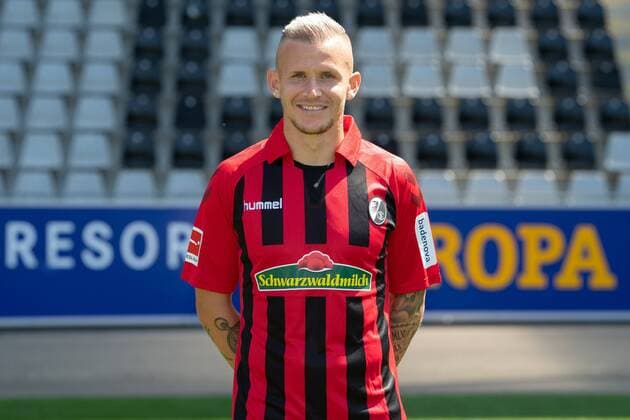 Jonathan Schmid SC Freiburg, 1 Bundesliga, Portrait 2019 2020 SC Freiburg 1 Bundesliga, Portrait 2019 2020 Freiburg Copyright: xEIBNER AchimxKellerx EP_eer