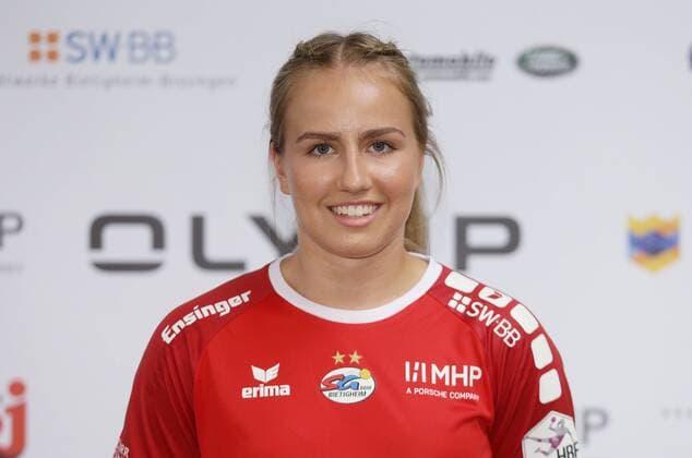 Stuttgart , Handball photo opportunity SG BBM Bietigheim , Ann Kynast