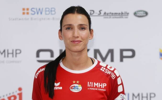 Stuttgart , Handball photo opportunity SG BBM Bietigheim , Fie Woller