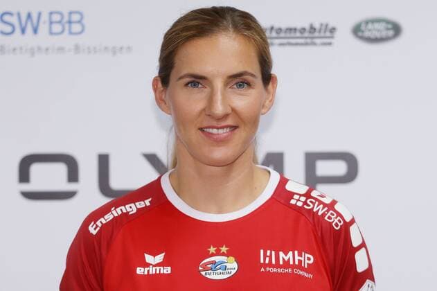Stuttgart , Handball photo opportunity SG BBM Bietigheim , Karolina Kudlacz Gloc
