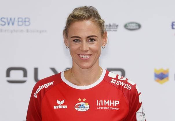 Stuttgart , Handball photo opportunity SG BBM Bietigheim , Maura Visser