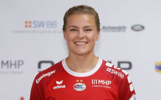 Stuttgart , Handball photo opportunity SG BBM Bietigheim , Maren Nyland Aardahl