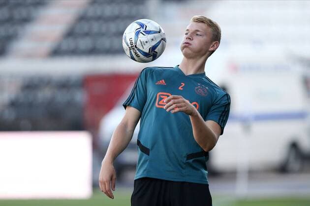 THESSALONIKI, 05-08-2019, Pre game Paok - Ajax. Champions League pre season 2019 2020. Ajax player Perr Schuurs during training. Ajax in Thessaloniki  x4051029x Copyright: