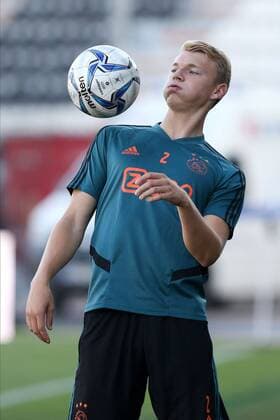 THESSALONIKI, 05-08-2019, Pre game Paok - Ajax. Champions League pre season 2019 2020. Ajax player Perr Schuurs during training. Ajax in Thessaloniki x4051038x Copyright:
