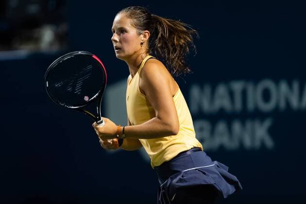 August 5, 2019, Toronto, CANADA: Daria Kasatkina of Russia in action during her first-round match at the 2019 Rogers Cup WTA, Tennis Damen Premier Tennis 5 Tournament against Angelique Kerber of Germany Rogers Cup 2019, Tennis, Toronto, Canada, Aug 5 - ZUMAa181 20190805_zaa_a181_031 Copyright: xAFP7x
