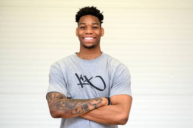 Training kick-off Science City Jena on 5 8 2019 for the season 2019 2020 in the BARMER 2 Basketball Bundesliga ProA Justin Leon Jena , Portrait across arms crossed training hall Sparkassen Arena