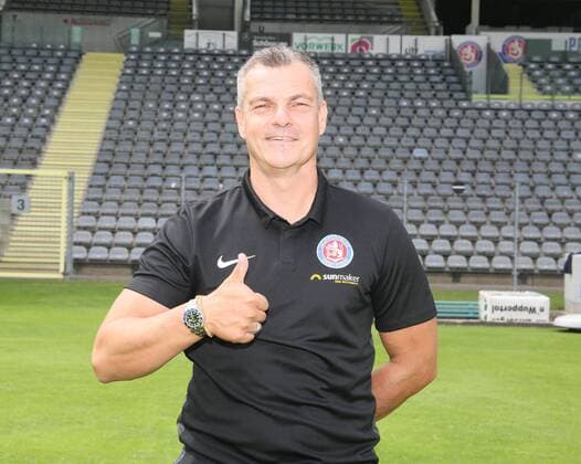 Regionalliga West, Season 2019 2020, Photo shoot Wuppertaler SV, Karsten Hutwelker Wuppertaler SV Portrait