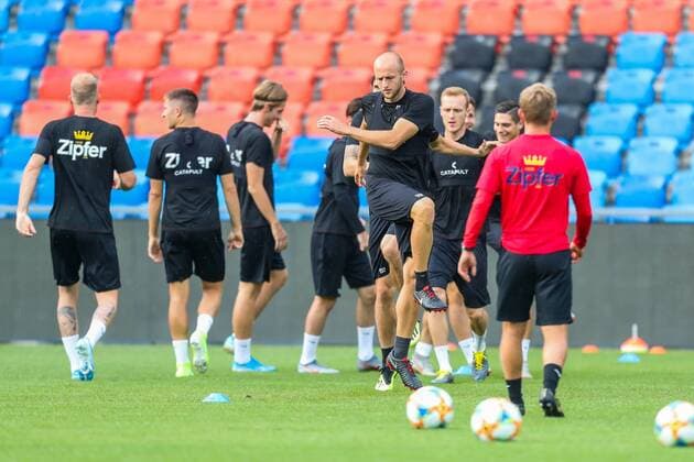 SOCCER - CL quali, Basel vs LASK BASEL,SWITZERLAND,06.AUG.19 - SOCCER - UEFA Champions League qualification, FC Basel vs Linzer ASK, preview, training Basel. Image shows Gernot Trauner (LASK). GEPAxpictures xPhilippxBrem