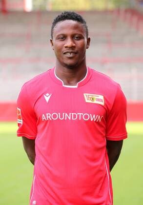 Suleiman Abdullahi Sport Soccer Soccer Bundesliga Men DFL Portrait date Season 2019 2020 06 08 2019 Team photo 1 FC Union Berlin FCU Squad, presentation, press event