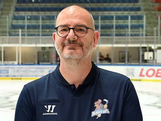 Iserlohn, Germany, 06 08 2019, season 2019 2020, DEL, Iserlohn Roosters, team photo and player portraits, team doctor Dr Bertram Braun Iserlohn watching Iserlohn North Rhine Westphalia Germany eu images 09 521 023919 eu-images-521