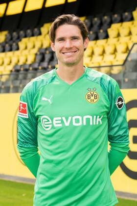 Goalkeeper Marwin Hitz Borussia Dortmund 1 BL, portrait date 2019 2020 Team2